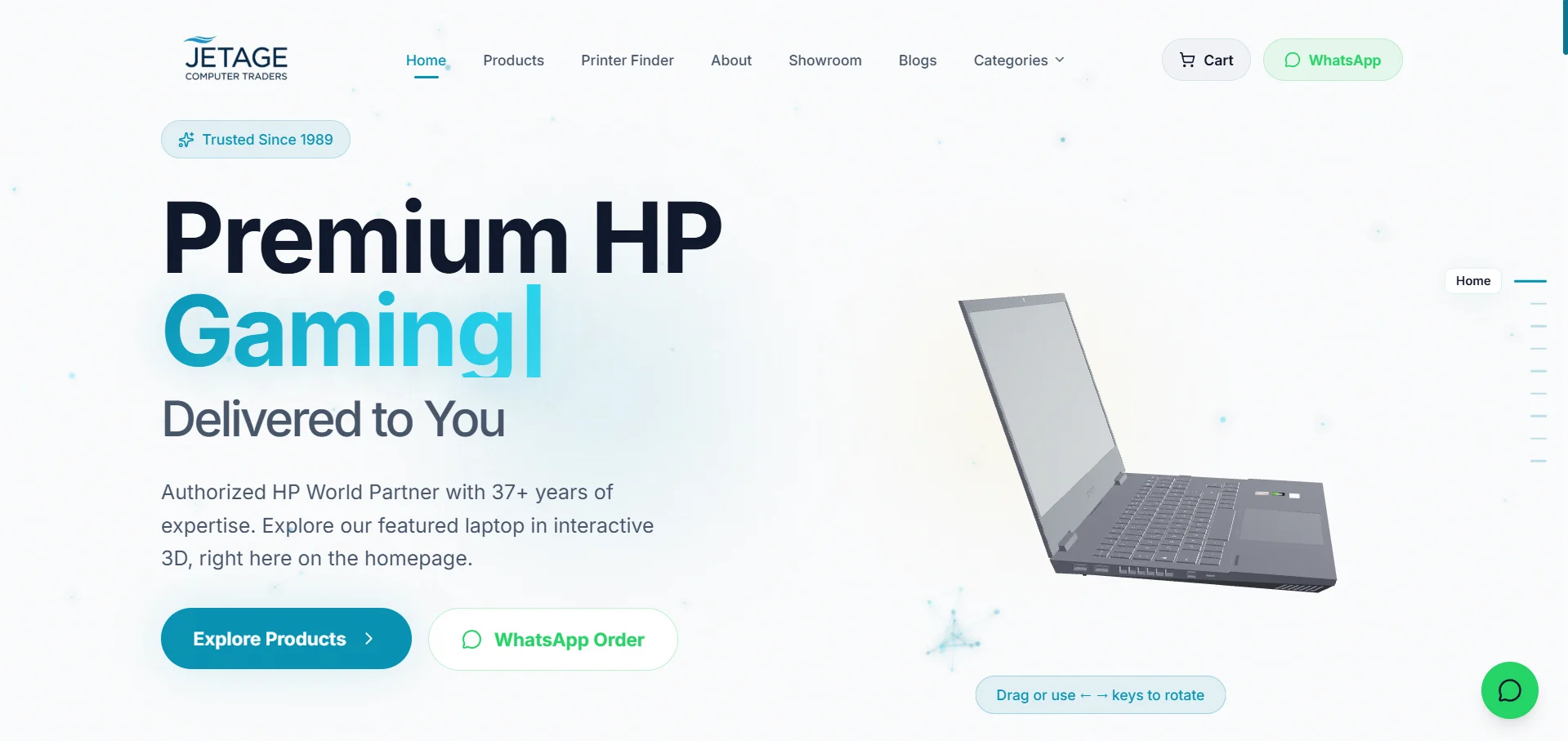 Jetage India — The homepage