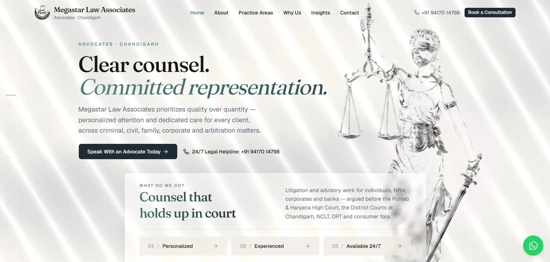 Megastar Law Associates — The homepage