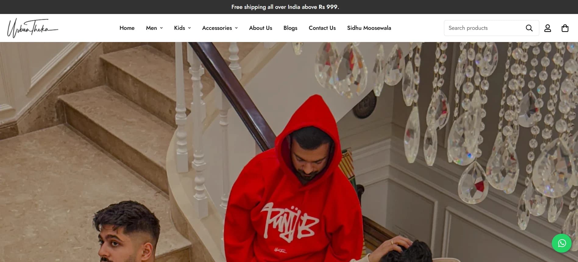 Urban Theka — The campaign-led homepage