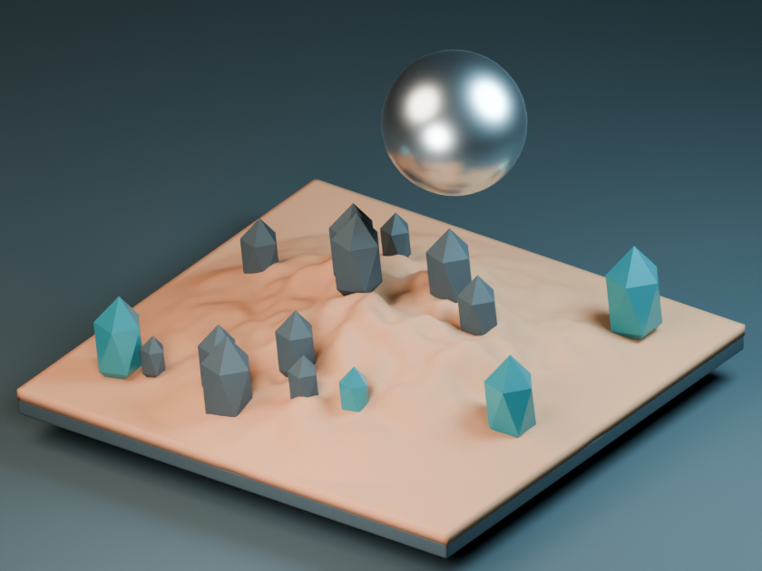 Otherworld (3D scene), a still from the 3D scene