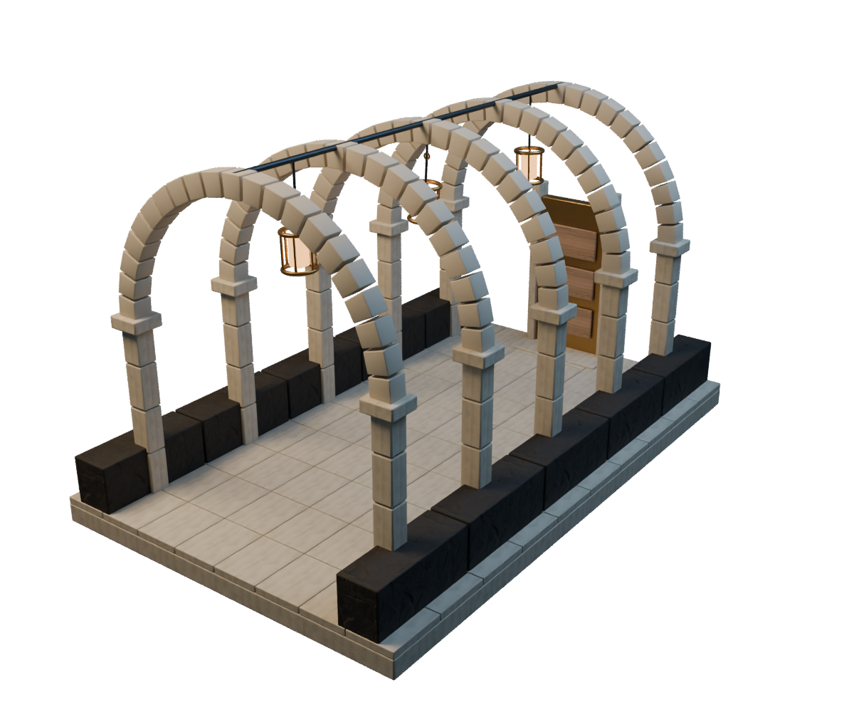 Vault (3D scene), a still from the 3D scene