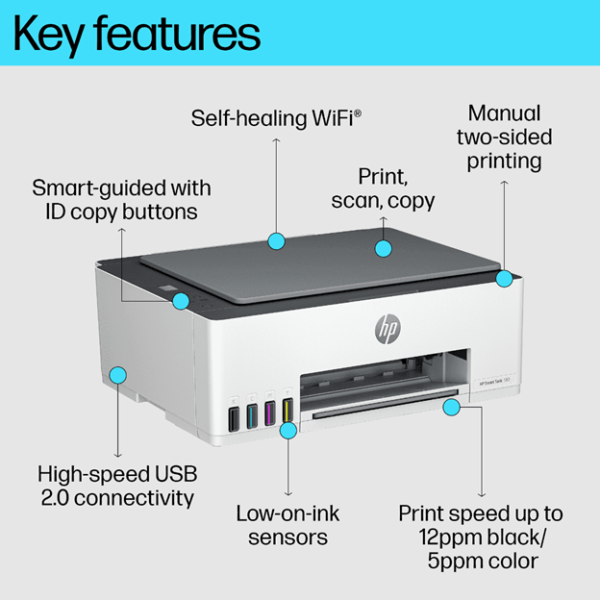 HP Smart Tank 580 Wireless All-in-One - Image 3