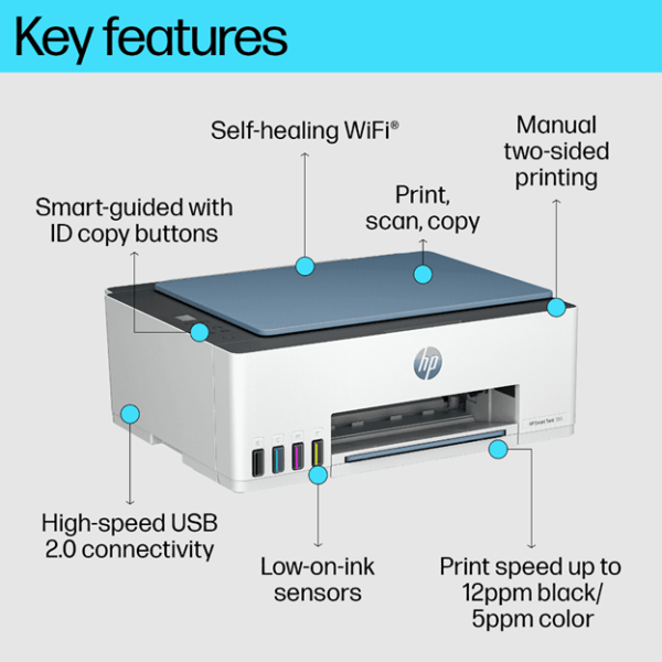 HP Smart Tank 585 Wireless All-in-One - Image 3