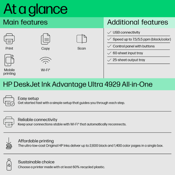 HP DeskJet Ink Advantage Ultra 4929 - Image 3