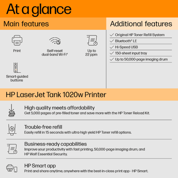 HP LaserJet Tank 1020w - Image 7