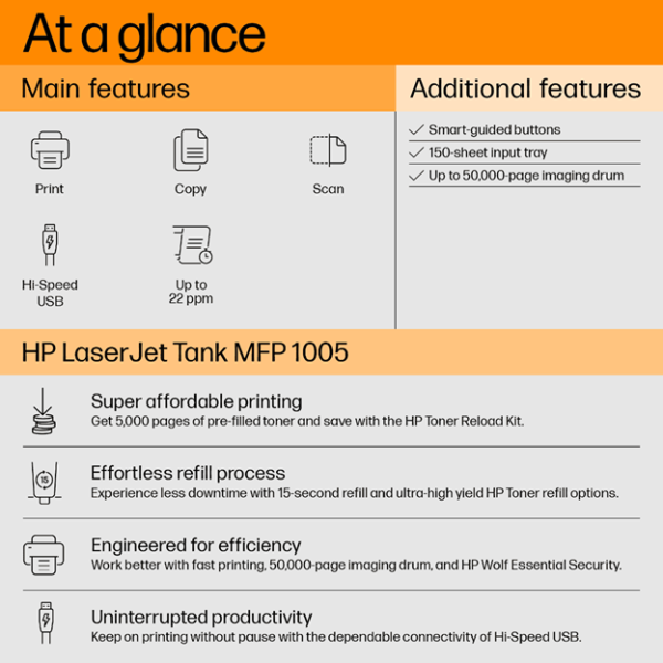 HP LaserJet Tank MFP 1005 - Image 7