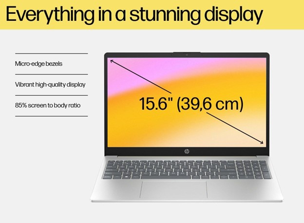 HP Laptop 15-fd0467TU, Silver - Image 4