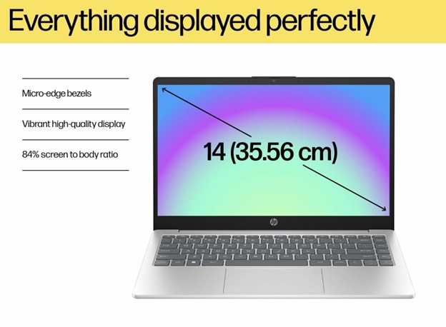 HP Laptop 14-gr1023TU, Silver - Image 7