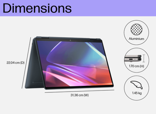 HP Spectre x360 2-in-1 Laptop 14-eu0558TU, State Blue - Image 11