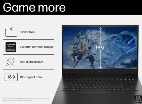 HP OMEN Gaming Laptop 16-wd0012TX, Black - Image 7